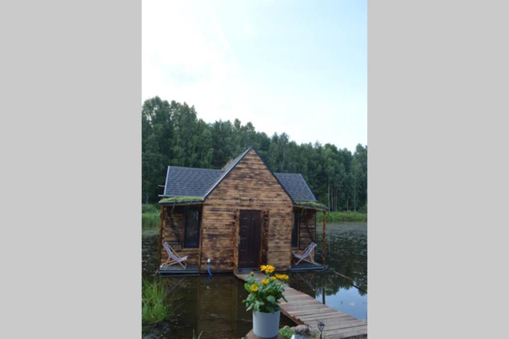 Heather Hut, Off-Grid Cottage On A Pond+2 Ha Darzkowo Extérieur photo