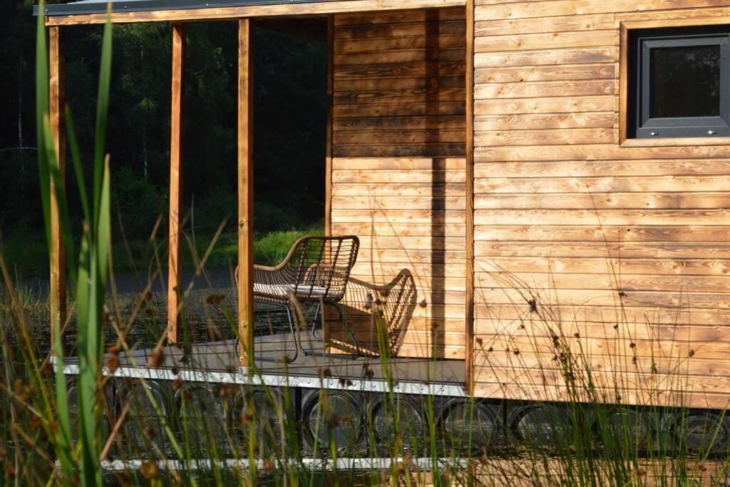 Heather Hut, Off-Grid Cottage On A Pond+2 Ha Darzkowo Extérieur photo