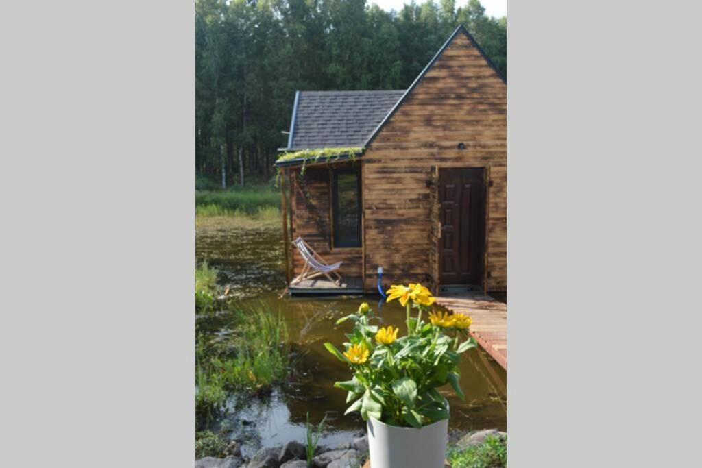 Heather Hut, Off-Grid Cottage On A Pond+2 Ha Darzkowo Extérieur photo