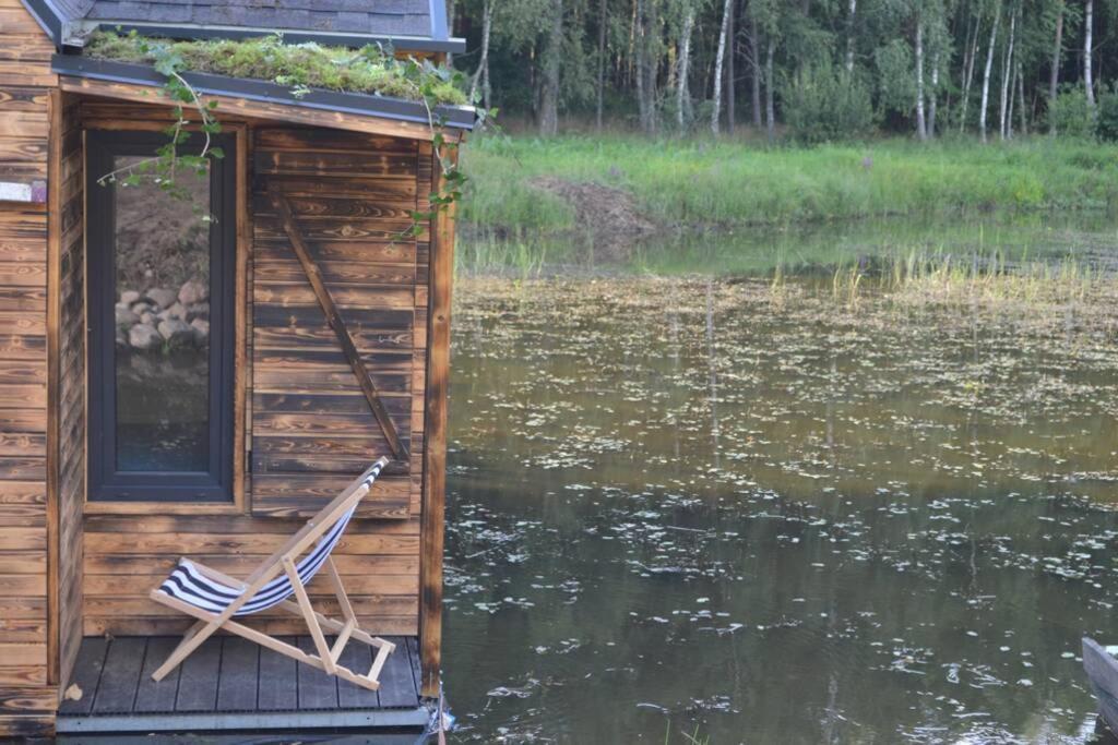 Heather Hut, Off-Grid Cottage On A Pond+2 Ha Darzkowo Extérieur photo